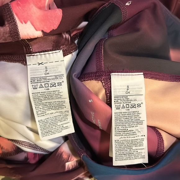 Wore Once! 2 Powersoft High Rise Crop Old Navy 21” Leggings - Picture 5 of 10